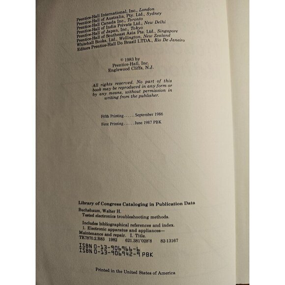 Tested Electronics Troubleshooting Methods Second Edition By Walter H. Buchsbaum - Picture 2 of 5